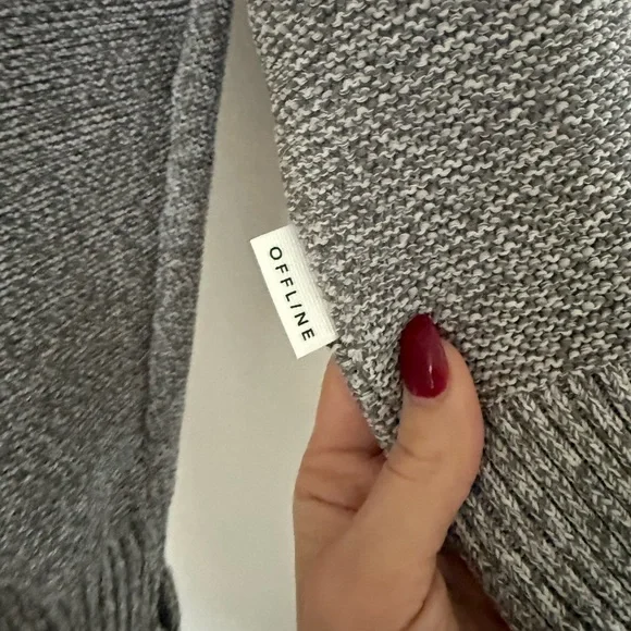 Aerie OFFLINE By Aerie Cool Down Quarter Zip Sweater - Picture 10 of 10